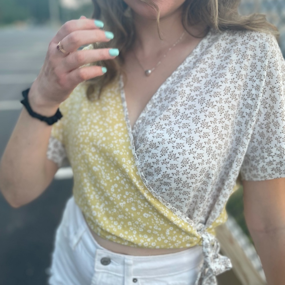 Paper crane wrap top
